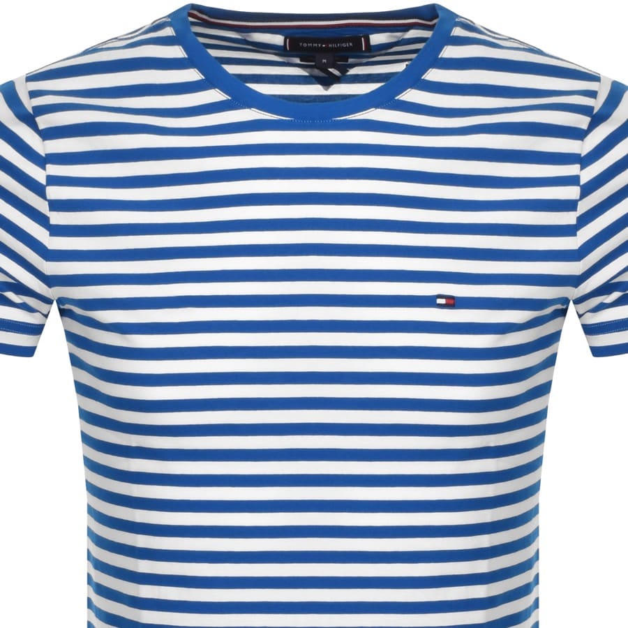 Alternative Image for ProductTommy Hilfiger Slim Fit Stripe T Shirt Blue2